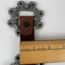 Load image into Gallery viewer, Vintage Brown Leather Concha Belt Size 32&quot;

