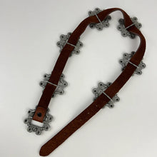 Load image into Gallery viewer, Vintage Brown Leather Concha Belt Size 32&quot;
