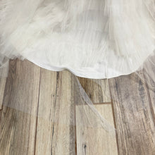 Load image into Gallery viewer, Vintage 50s Ivory Lace Wedding Gown Illusion Neckline
