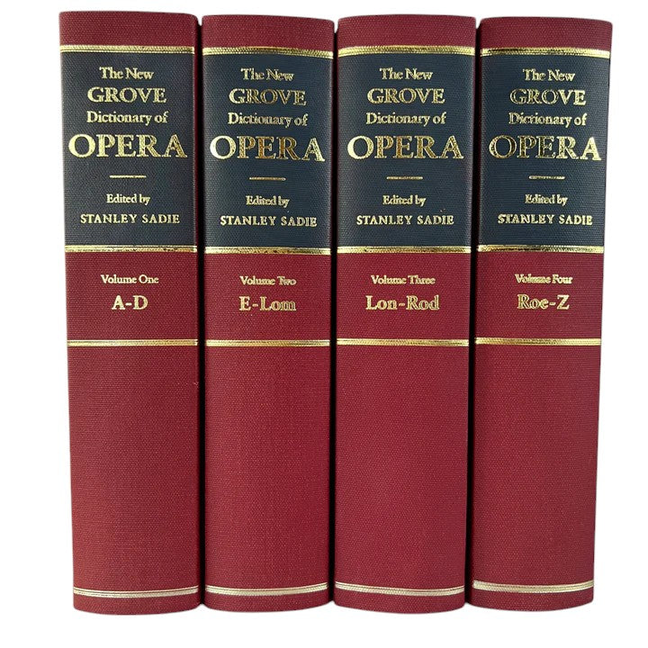 The New Grove Dictionary of Opera 4 Volume Set Cloth Hardcover
