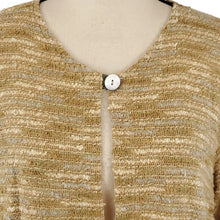 Load image into Gallery viewer, VTG Tan Cropped Cardigan Size Medium
