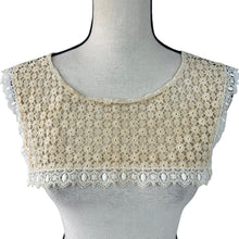 Load image into Gallery viewer, Antique Tatted Lace Yoke + Matching Accessory Piece
