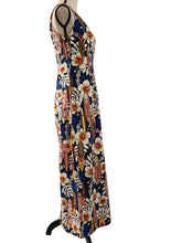 Load image into Gallery viewer, Vintage Hibiscus Hawaiian Print Dress 100% Cotton Size Small
