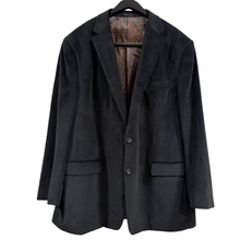 Load image into Gallery viewer, Vintage 90s Ralph Lauren Black Corduroy Blazer Two-Button Sport Coat Size XL
