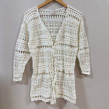 Load image into Gallery viewer, Vintage Open Knit Crochet Cover Up  Size Medium
