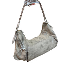 Load image into Gallery viewer, Rampage Y2K Silver Shoulder Bag w Logo Charms
