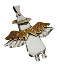 Load image into Gallery viewer, Vintage Angel Pendant  Stamped 925 Silver Taxco Mexico
