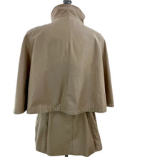 Load image into Gallery viewer, Khaki Trench Cape Jacket Size Medium
