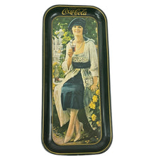 Load image into Gallery viewer, Vintage Coca-Cola Serving Tray Woman Drinking Coke

