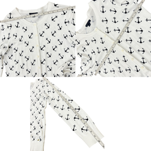 Load image into Gallery viewer, Tommy Hill Nautical Anchor Cardigan Sweater Size M
