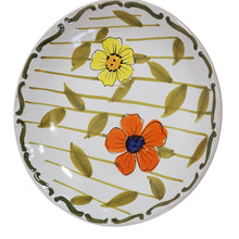 Load image into Gallery viewer, Floral Handpainted Oil Dipping Bowl Made in Italy
