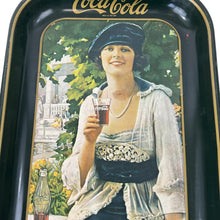 Load image into Gallery viewer, Vintage Coca-Cola Serving Tray Woman Drinking Coke
