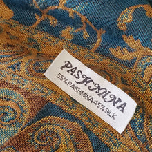 Load image into Gallery viewer, Vintage Pashmina Fringed Paisley Print Wrap Scarf

