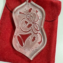 Load image into Gallery viewer, Waterford Songs of Christmas Deck the Halls 2002 Crystal Ornament
