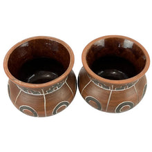 Load image into Gallery viewer, Southwest Art Pottery Handmade Mexican Folk Art Signed Set of 2
