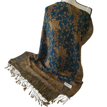 Load image into Gallery viewer, Vintage Pashmina Fringed Paisley Print Wrap Scarf
