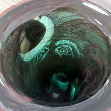 Load image into Gallery viewer, Mark Sudduth Signed Studio Art Glass Face Vase Heavy Abstract SculpturalAll right baby
