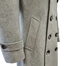 Load image into Gallery viewer, Vintage Double Breasted Wool Coat Belted - Size Medium
