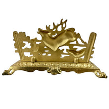 Load image into Gallery viewer, Antique Dogs Hunting Stag Elk Bradley And Hubbard Double Inkwell
