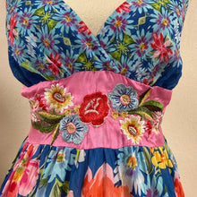 Load image into Gallery viewer, 2000s Johnny Was Floral Patchwork Embroidered Maxi Dress Small

