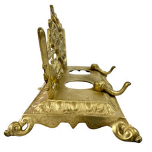 Load image into Gallery viewer, Antique Dogs Hunting Stag Elk Bradley And Hubbard Double Inkwell
