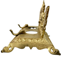Load image into Gallery viewer, Antique Dogs Hunting Stag Elk Bradley And Hubbard Double Inkwell
