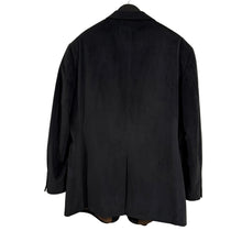 Load image into Gallery viewer, Vintage 90s Ralph Lauren Black Corduroy Blazer Two-Button Sport Coat Size XL
