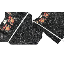 Load image into Gallery viewer, Savanna Jane Embroidered Floral Boho Peasant Top Size S
