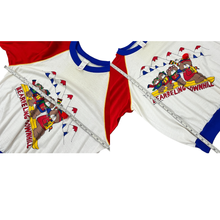 Load image into Gallery viewer, Vintage 80s Ringer Skiing Bears Shirt Size L
