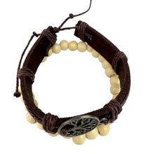 Load image into Gallery viewer, Handmade Tree of Life Leather Bracelet Set of 2
