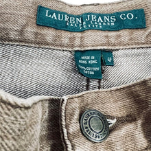 Load image into Gallery viewer, Lauren RL Tan Western Studded Mid Rise Bootcut Jeans Size 2P
