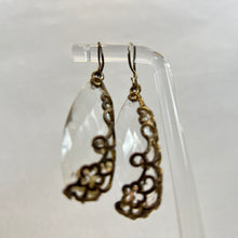 Load image into Gallery viewer, Elegant Faceted Teardrop Dangle Earrings 1.5&quot;
