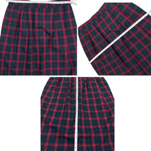 Load image into Gallery viewer, Vintage Plaid Wool Penal Skirt Size 16
