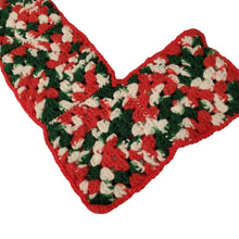 Load image into Gallery viewer, Vintage Crochet Christmas Stockings 1 Pair 16&quot; L x 10&quot; W
