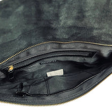 Load image into Gallery viewer, Franchi Black Leather Clutch Wristlet

