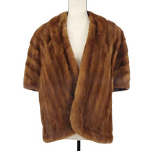 Load image into Gallery viewer, Vintage Mink Stole with Pockets Brown by Carl&#39;s San Antonio
