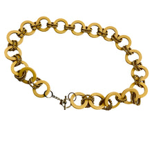Load image into Gallery viewer, 80s Gold Tone Chain Link Belt Size Small
