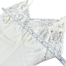 Load image into Gallery viewer, 1960s Ivory Lace Nylon Slip Dress Size 32
