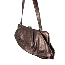 Load image into Gallery viewer, HOBO Metallic Bronze Leather Purse &amp; Wallet Set
