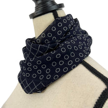Load image into Gallery viewer, Worth Sheer Navy Blue Rectangle Scarf
