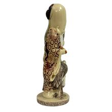 Load image into Gallery viewer, Mid Century God Of Longevity Figurine 10.5" Tall
