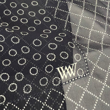 Load image into Gallery viewer, Worth Sheer Navy Blue Rectangle Scarf
