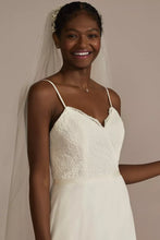 Load image into Gallery viewer, Lace Bodice A-line Wedding Dress Size 10
