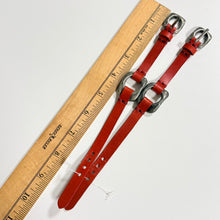 Load image into Gallery viewer, UNOde50 Red Leather Silver Buckle Bracelets Spain Artisan
