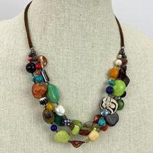 Load image into Gallery viewer, Around the World Multi Strand Beaded Necklace
