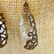 Load image into Gallery viewer, Elegant Faceted Teardrop Dangle Earrings 1.5&quot;
