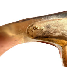 Load image into Gallery viewer, Vintage Signed Champagne Crystal Marquise Cocktail Statement Ring Size 8.5
