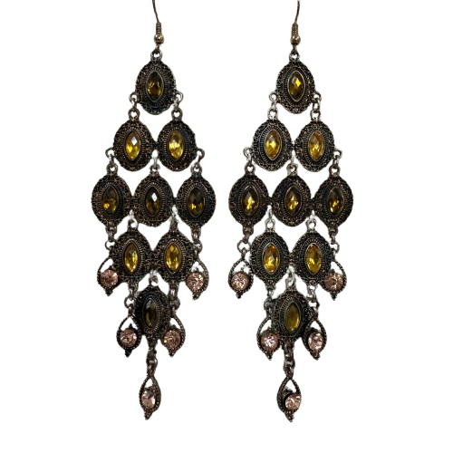 Shoulder Duster Chandelier Earrings