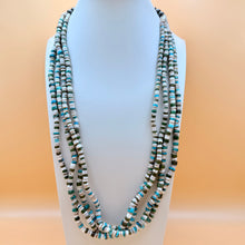 Load image into Gallery viewer, Vintage 925 Multi-Strand Heishe Bench Bead Necklace
