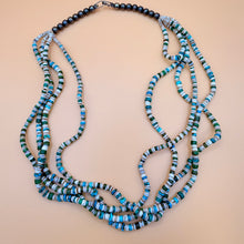 Load image into Gallery viewer, Vintage 925 Multi-Strand Heishe Bench Bead Necklace

